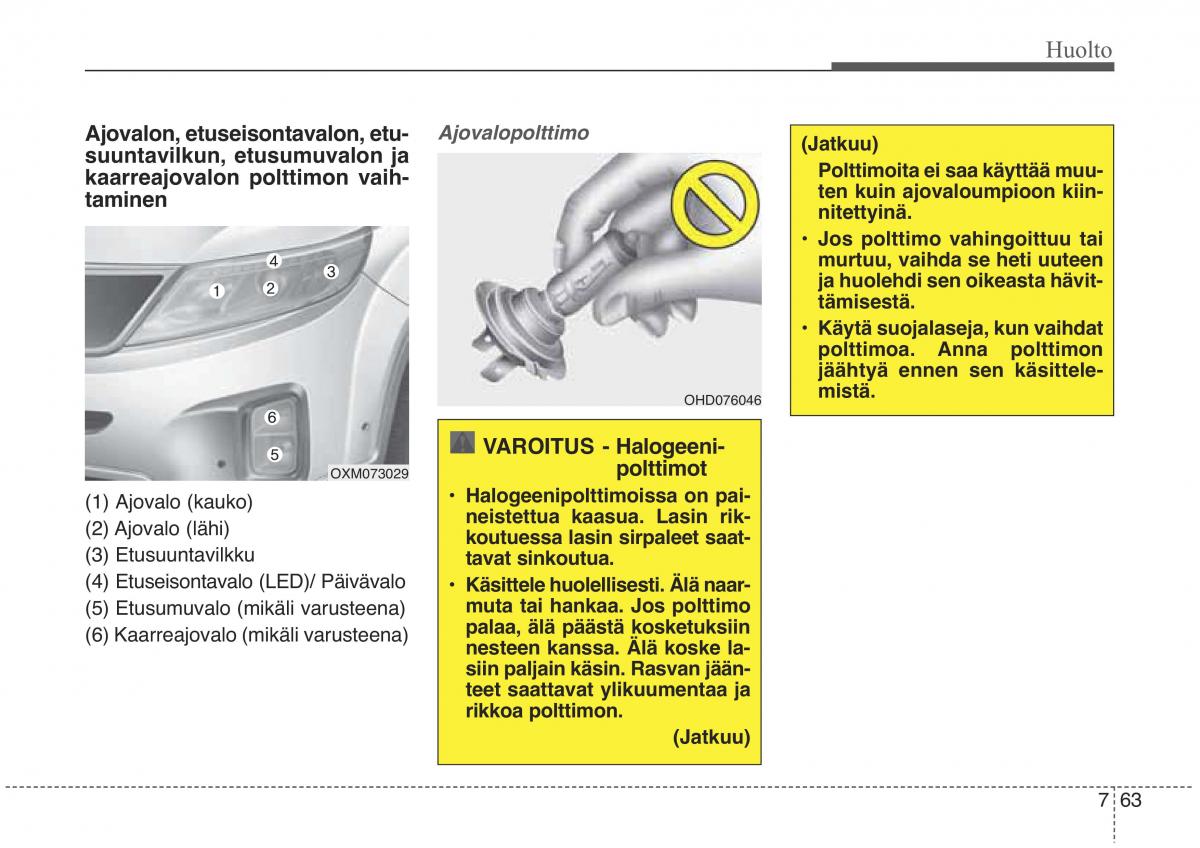 KIA Sorento II 2 omistajan kasikirja / page 580