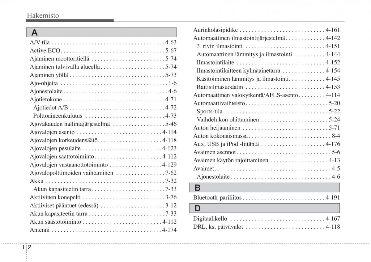 KIA Sorento II 2 omistajan kasikirja / page 618