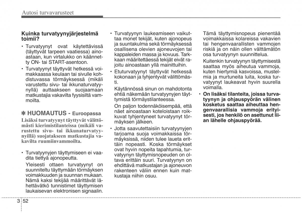 KIA Sorento II 2 omistajan kasikirja / page 69