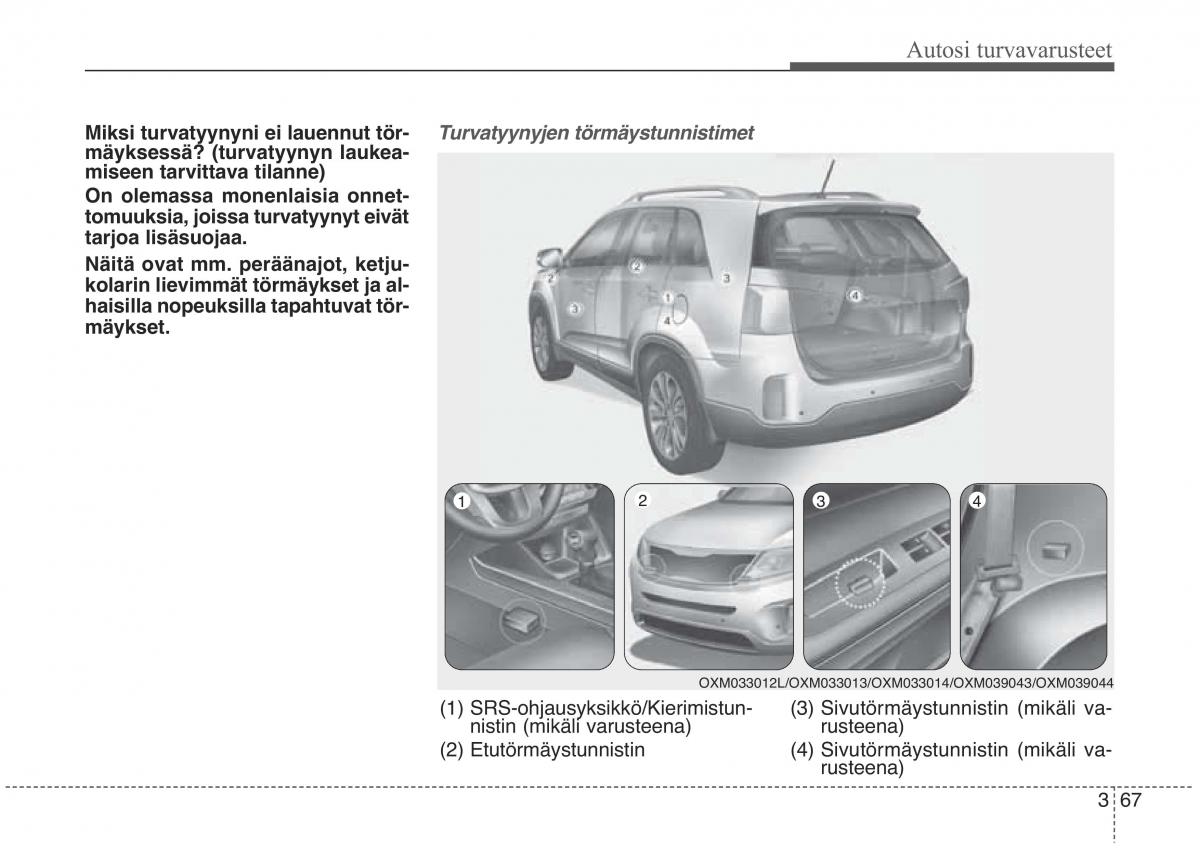 KIA Sorento II 2 omistajan kasikirja / page 84