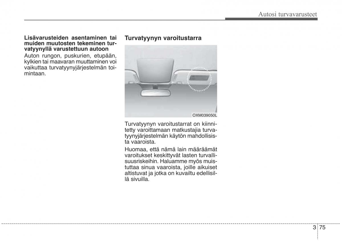 KIA Sorento II 2 omistajan kasikirja / page 92