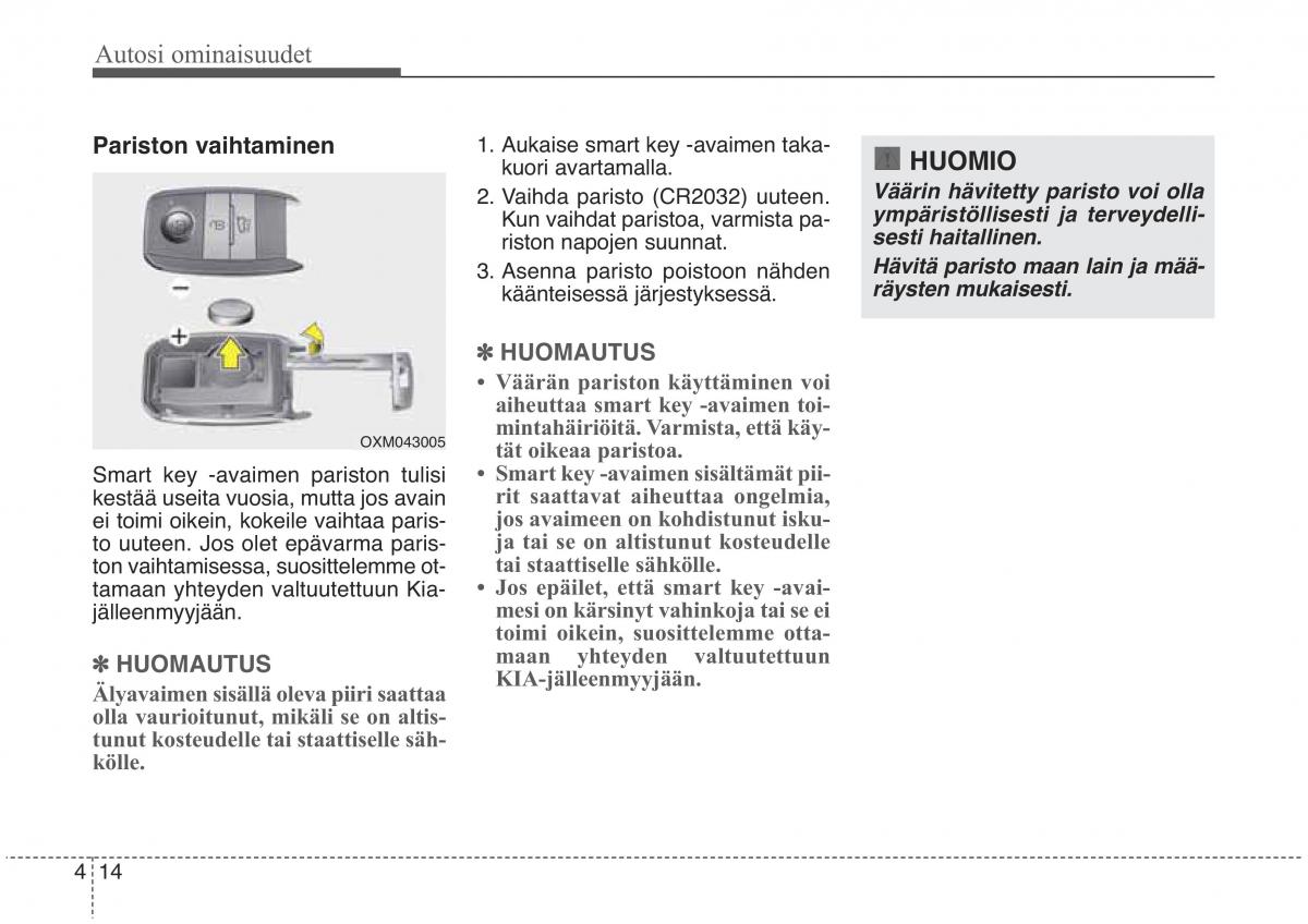 KIA Sorento II 2 omistajan kasikirja / page 107