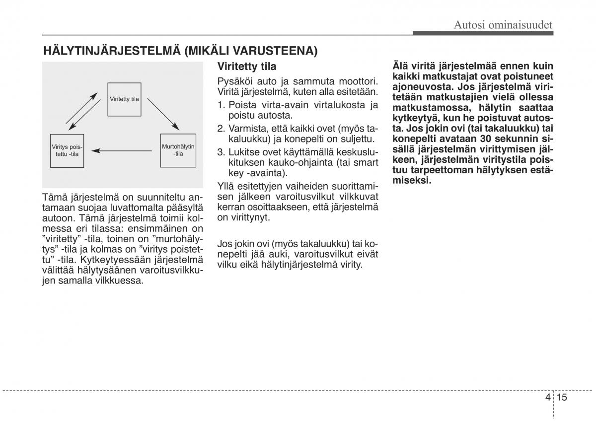 KIA Sorento II 2 omistajan kasikirja / page 108