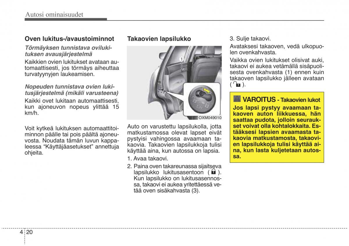 KIA Sorento II 2 omistajan kasikirja / page 113