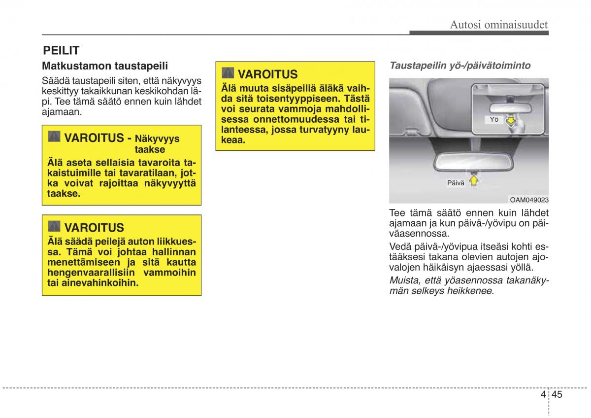 KIA Sorento II 2 omistajan kasikirja / page 138