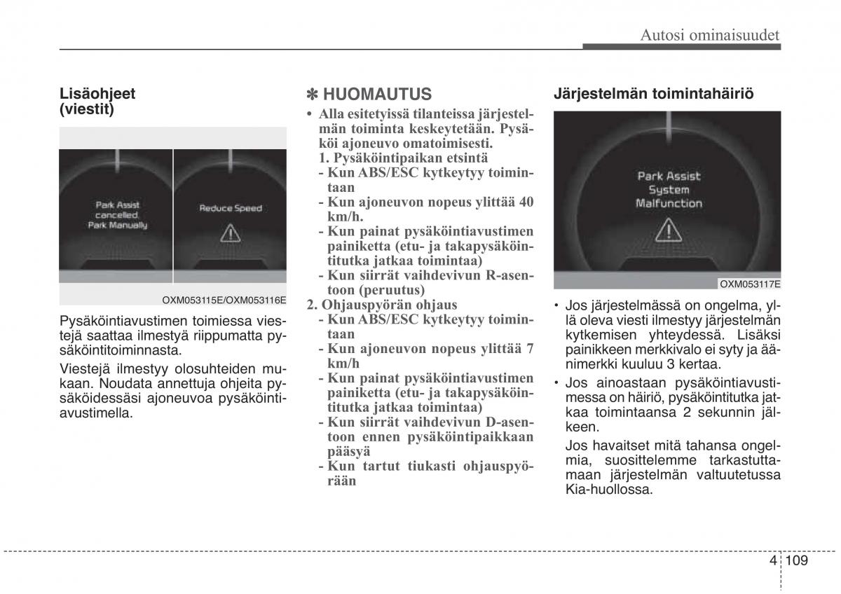 KIA Sorento II 2 omistajan kasikirja / page 202