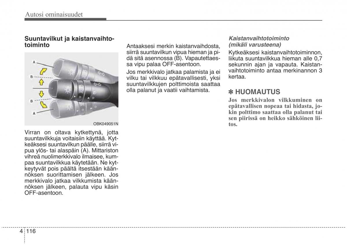 KIA Sorento II 2 omistajan kasikirja / page 209