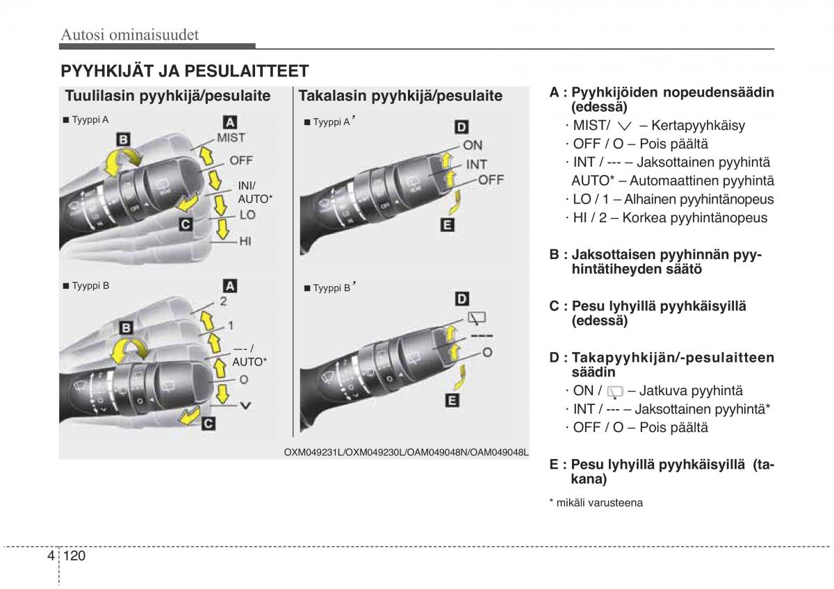 KIA Sorento II 2 omistajan kasikirja / page 213