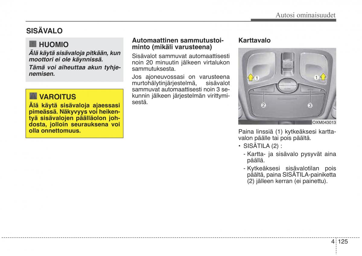 KIA Sorento II 2 omistajan kasikirja / page 218