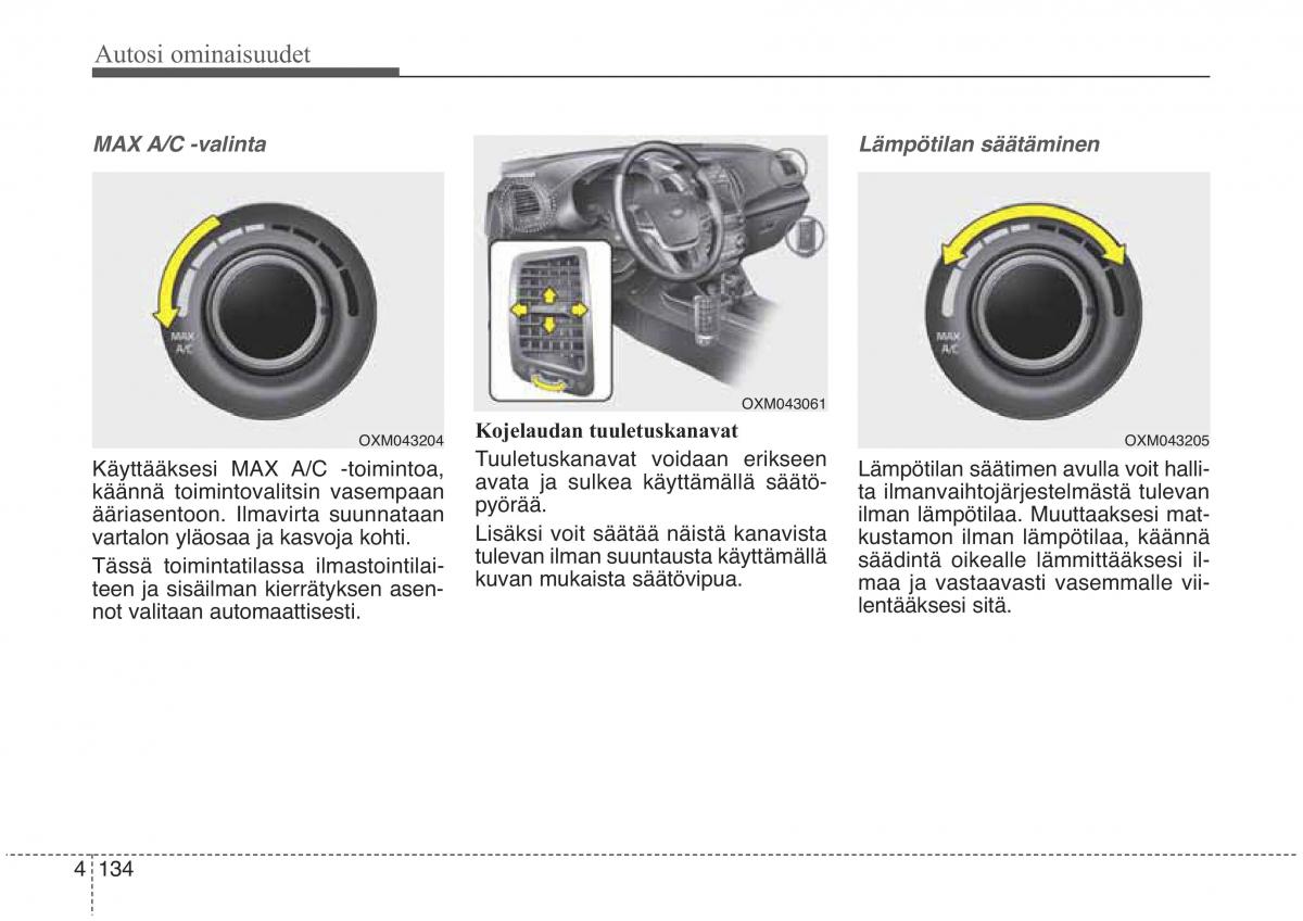 KIA Sorento II 2 omistajan kasikirja / page 227