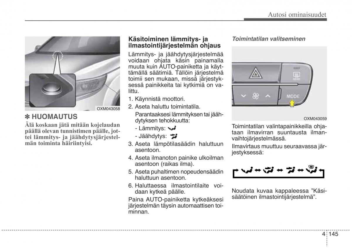 KIA Sorento II 2 omistajan kasikirja / page 238