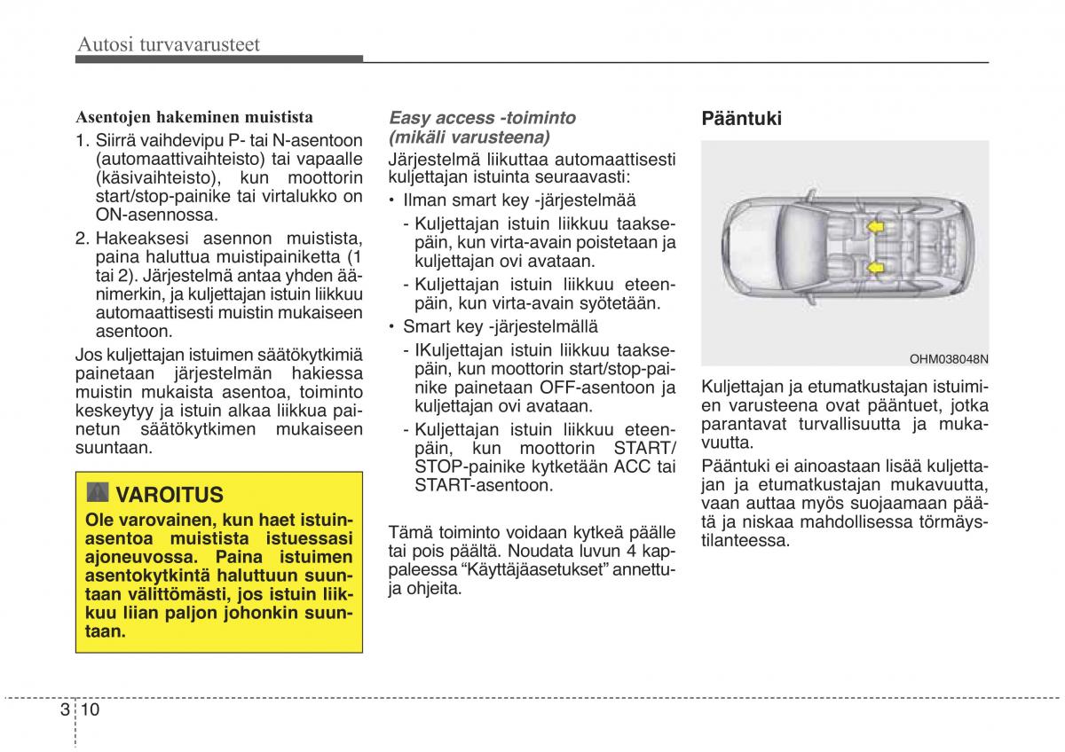 KIA Sorento II 2 omistajan kasikirja / page 27