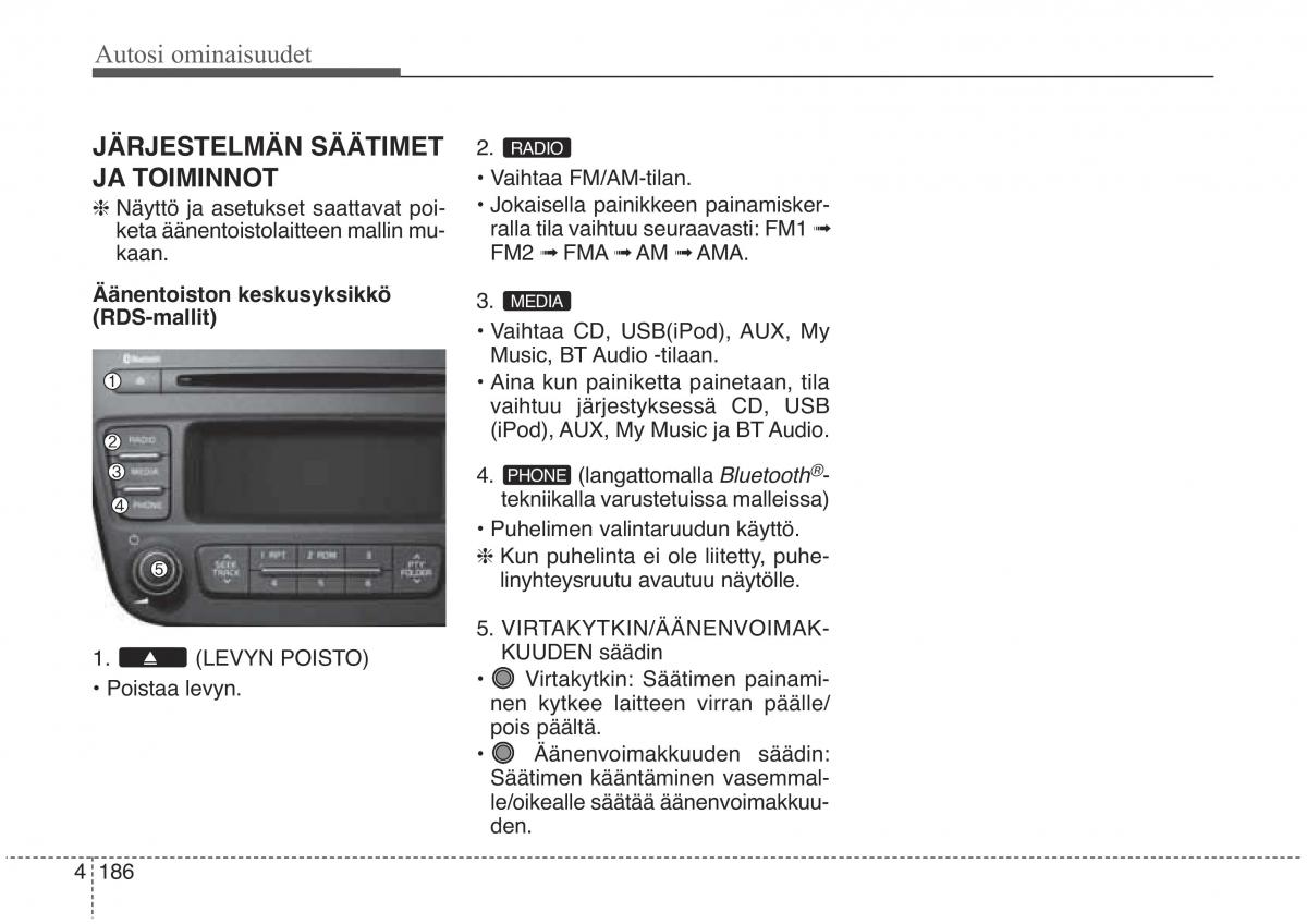 KIA Sorento II 2 omistajan kasikirja / page 279