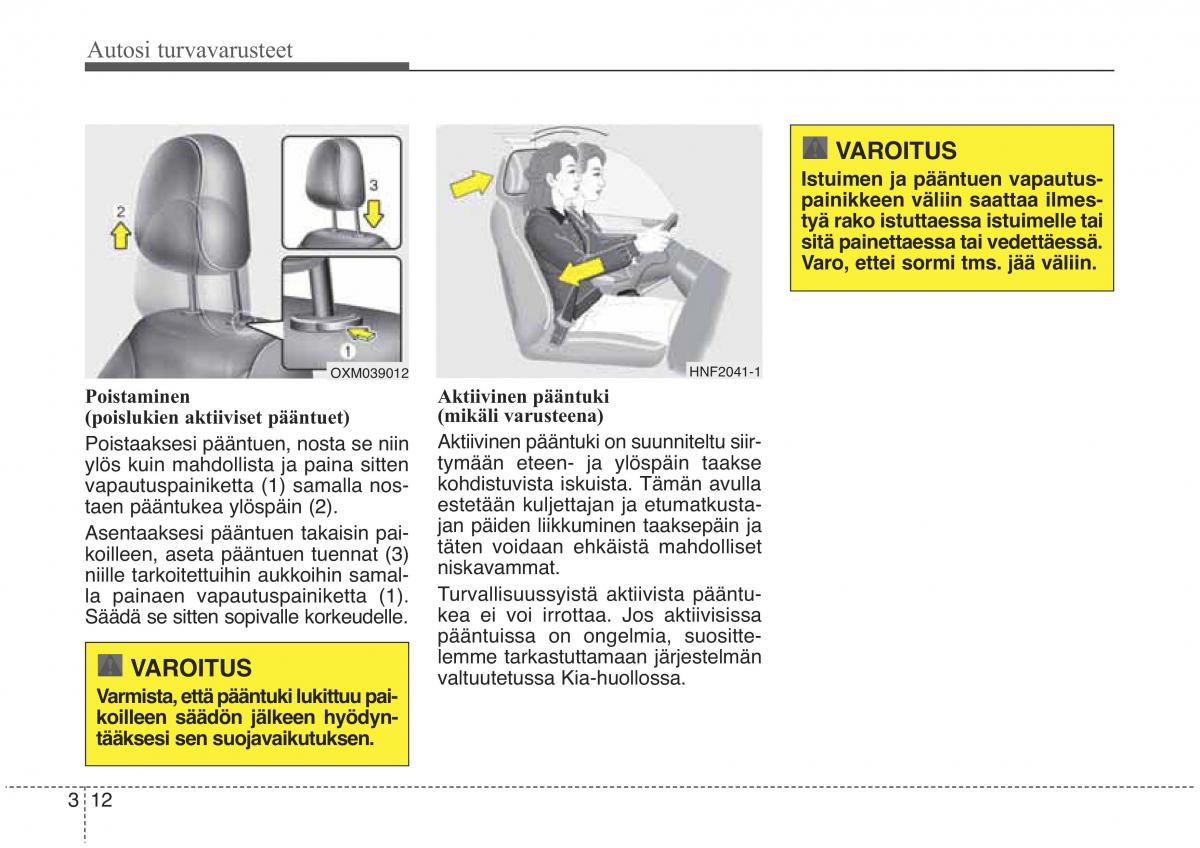 KIA Sorento II 2 omistajan kasikirja / page 29