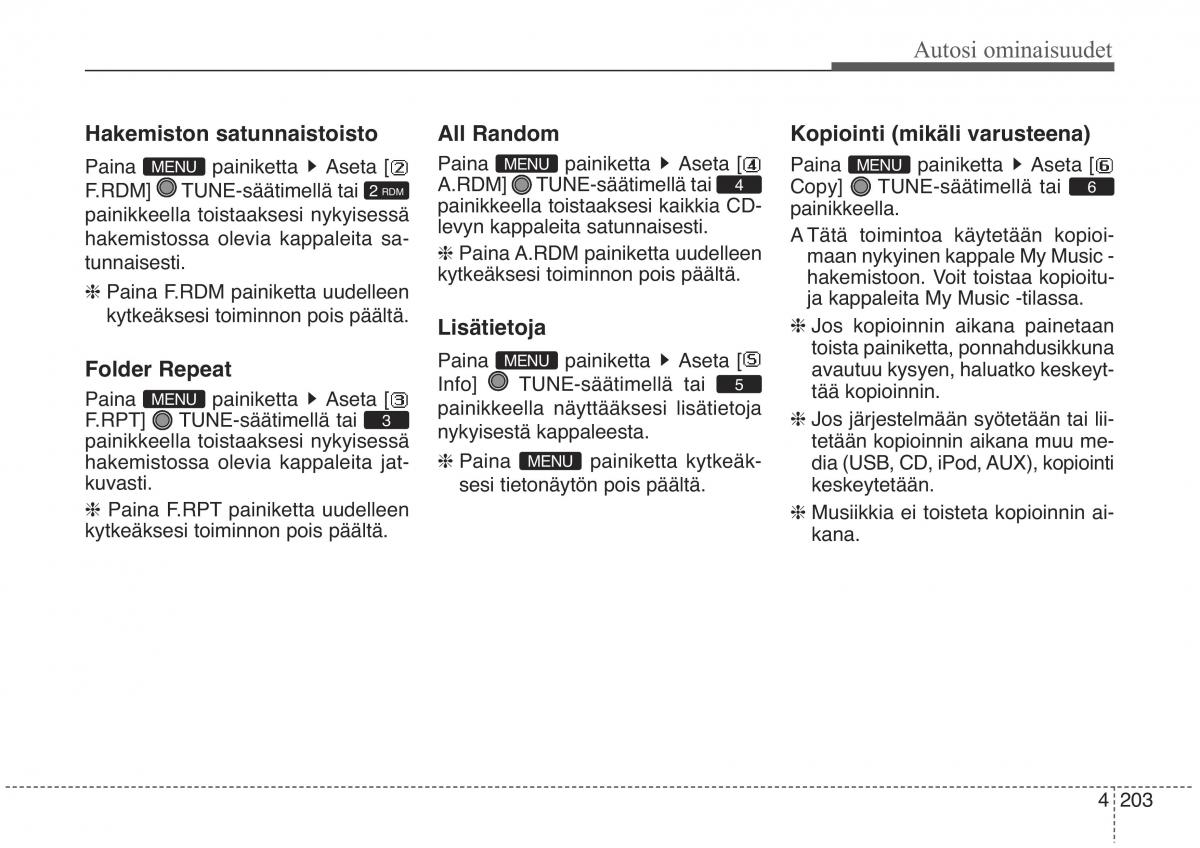 KIA Sorento II 2 omistajan kasikirja / page 296