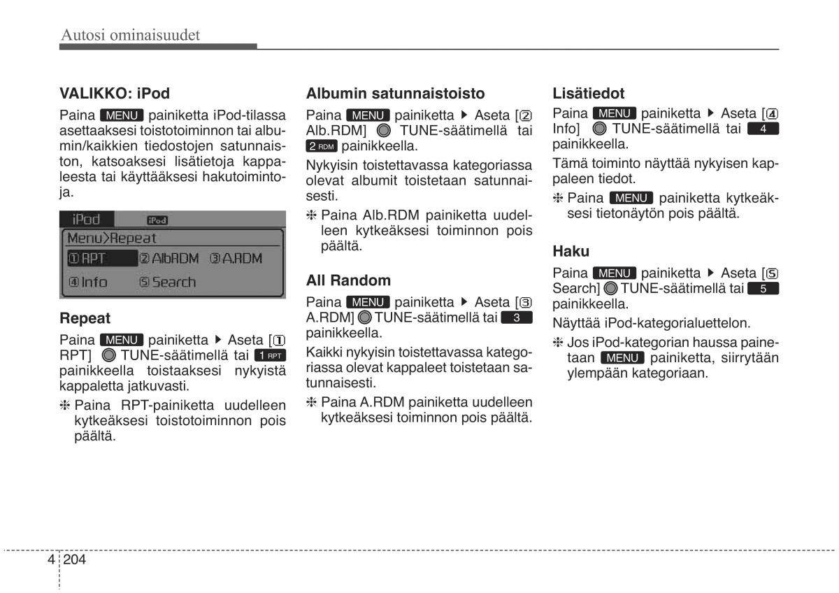 KIA Sorento II 2 omistajan kasikirja / page 297