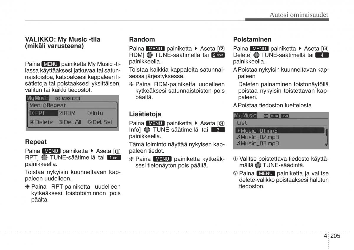 KIA Sorento II 2 omistajan kasikirja / page 298