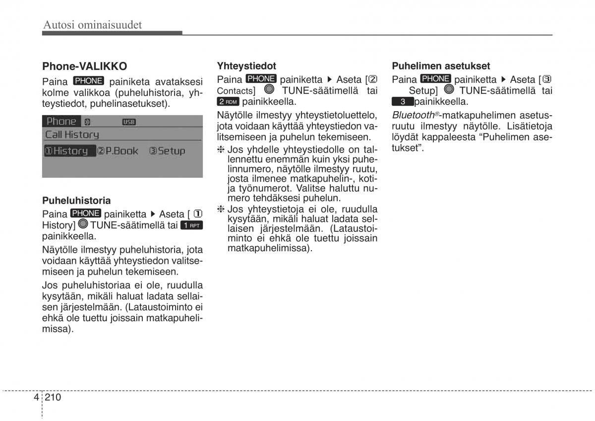 KIA Sorento II 2 omistajan kasikirja / page 303