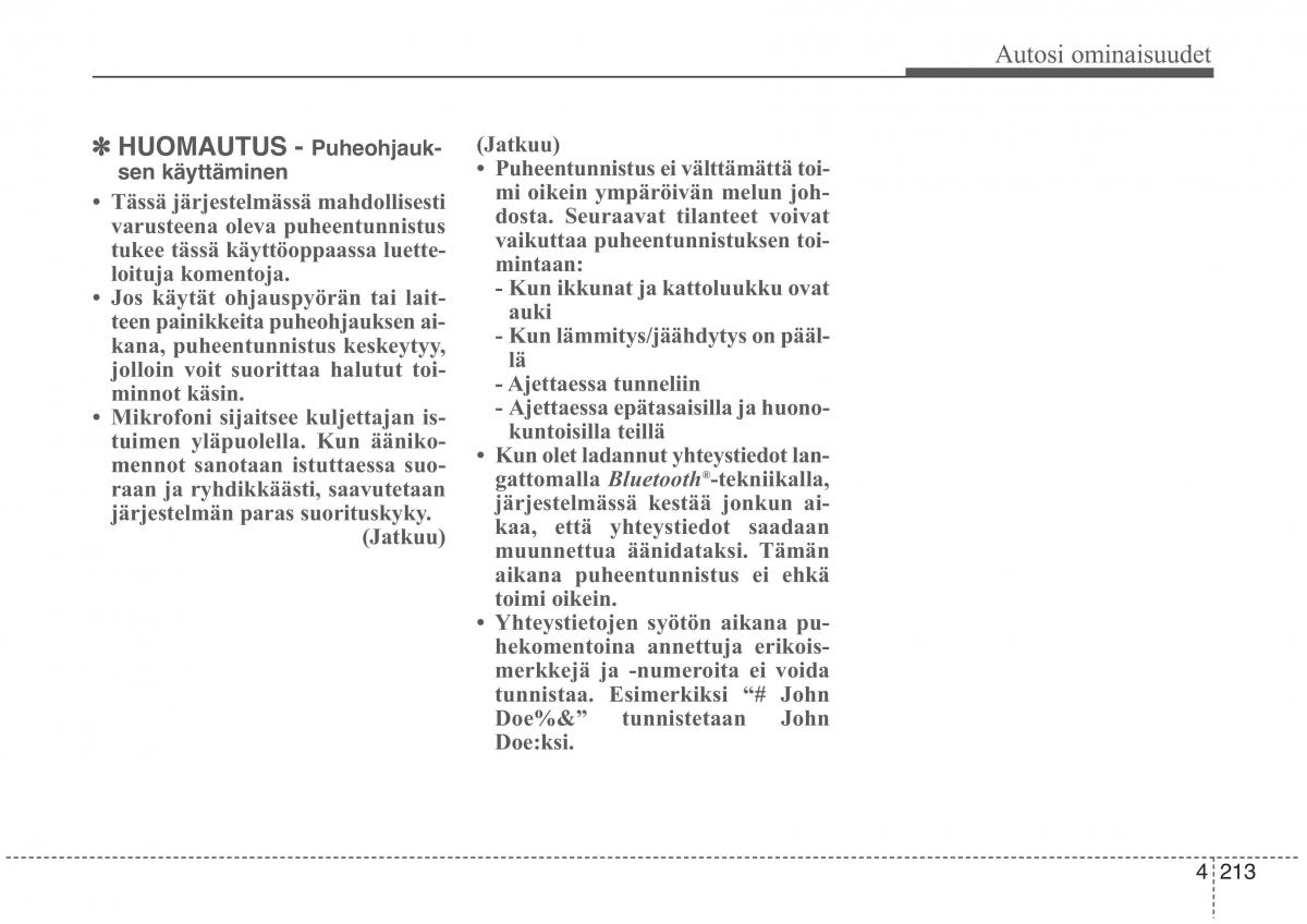 KIA Sorento II 2 omistajan kasikirja / page 306