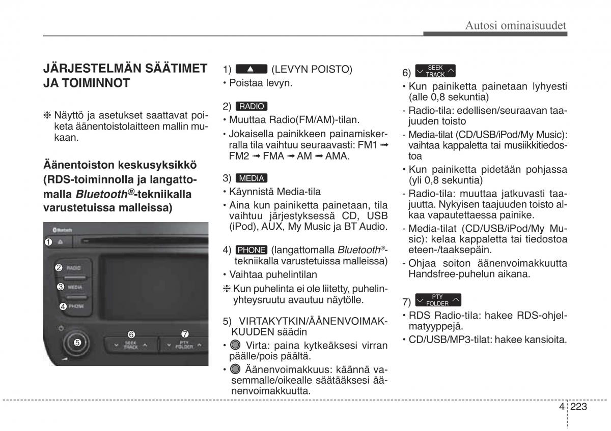 KIA Sorento II 2 omistajan kasikirja / page 316