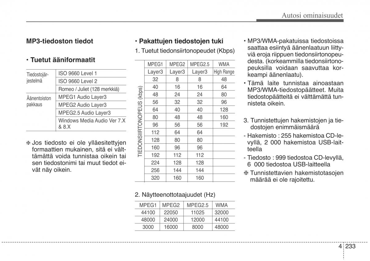 KIA Sorento II 2 omistajan kasikirja / page 326