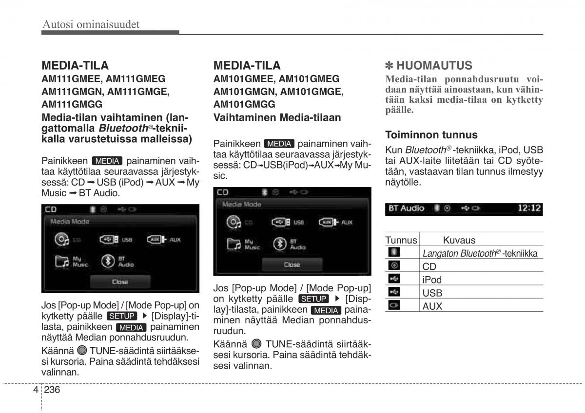 KIA Sorento II 2 omistajan kasikirja / page 329