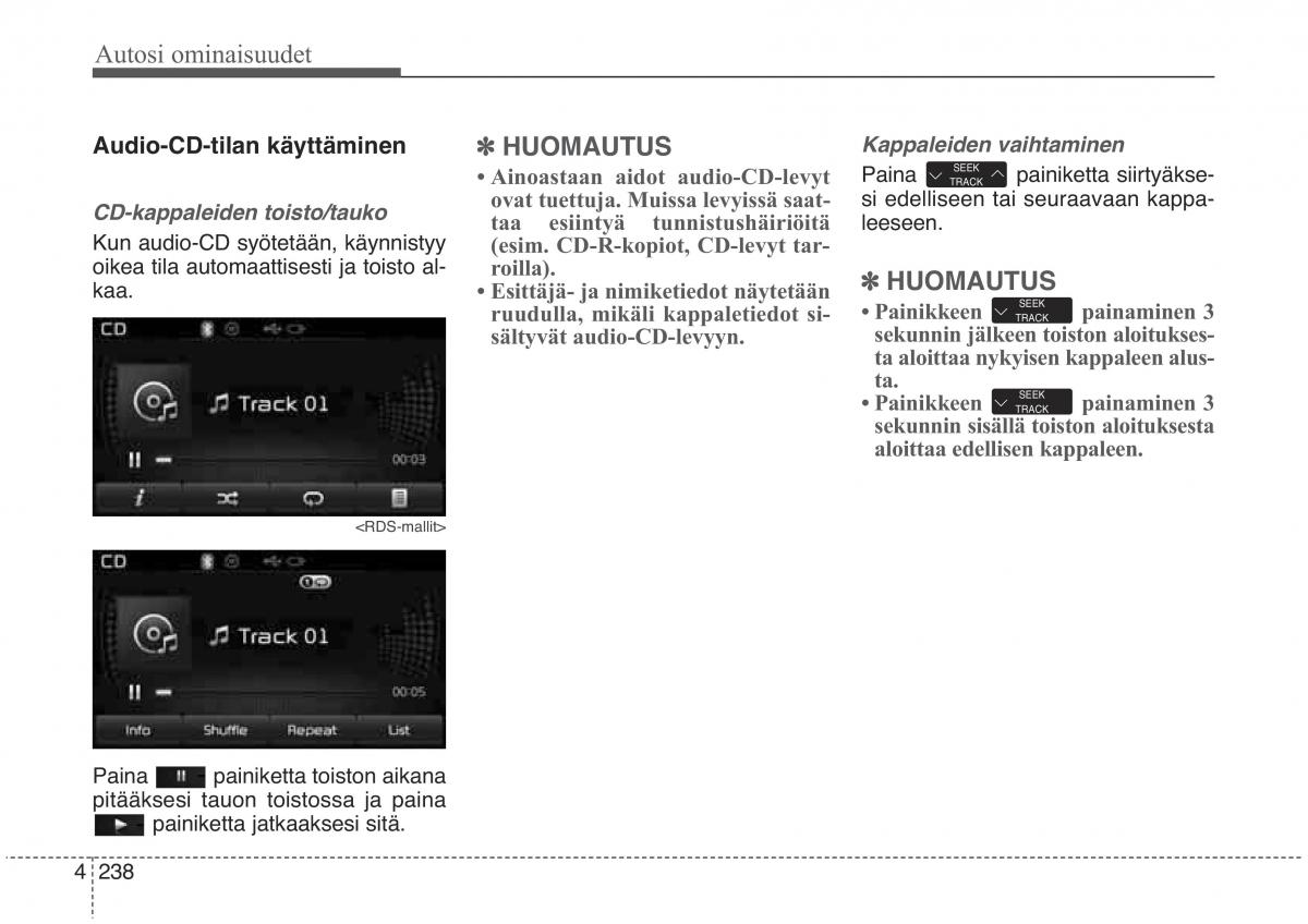 KIA Sorento II 2 omistajan kasikirja / page 331