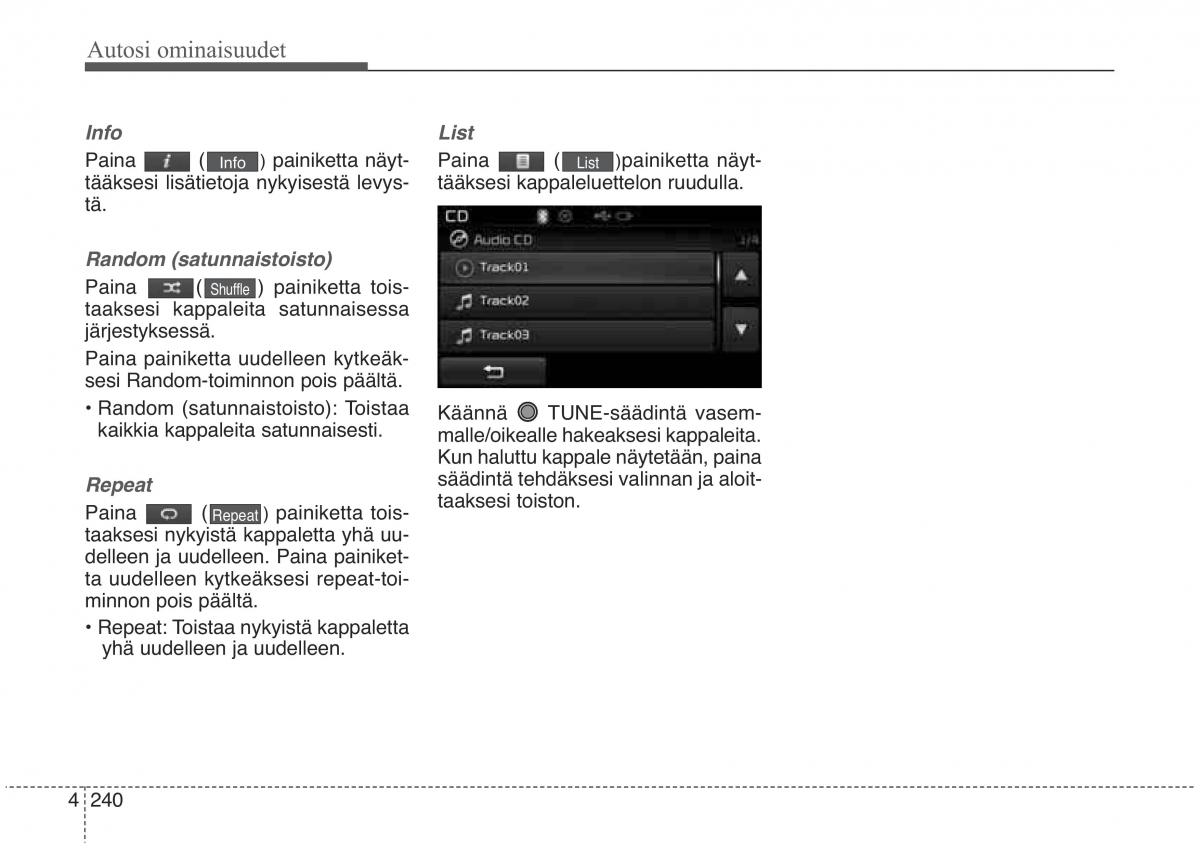 KIA Sorento II 2 omistajan kasikirja / page 333