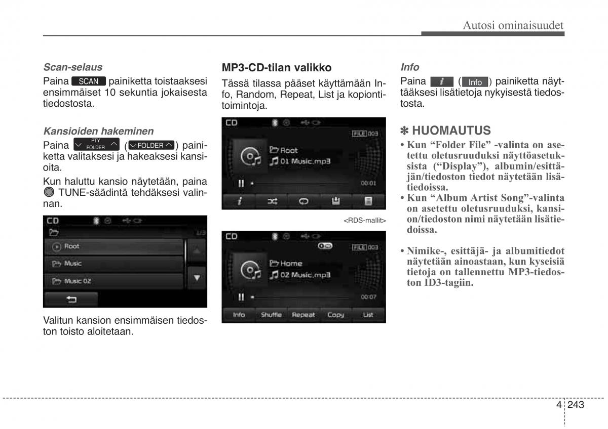 KIA Sorento II 2 omistajan kasikirja / page 336