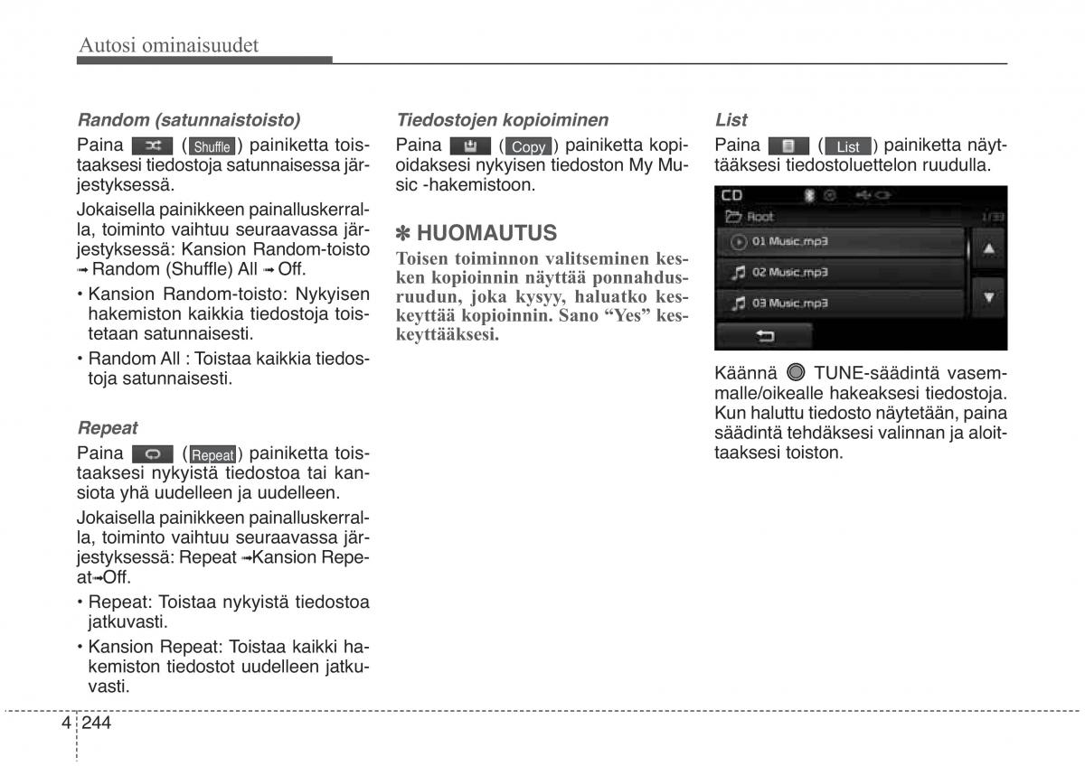 KIA Sorento II 2 omistajan kasikirja / page 337