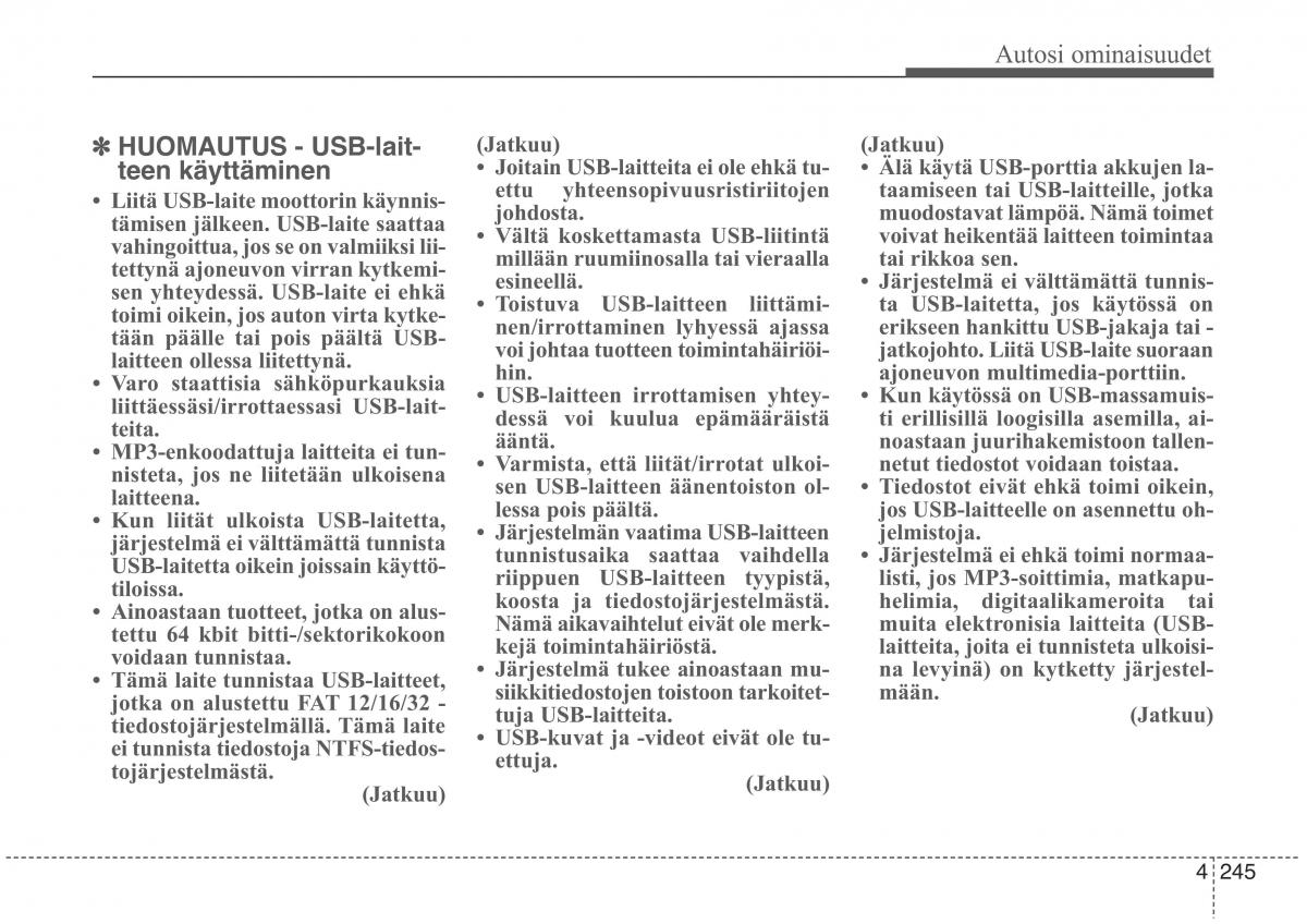 KIA Sorento II 2 omistajan kasikirja / page 338