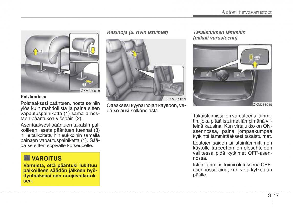 KIA Sorento II 2 omistajan kasikirja / page 34