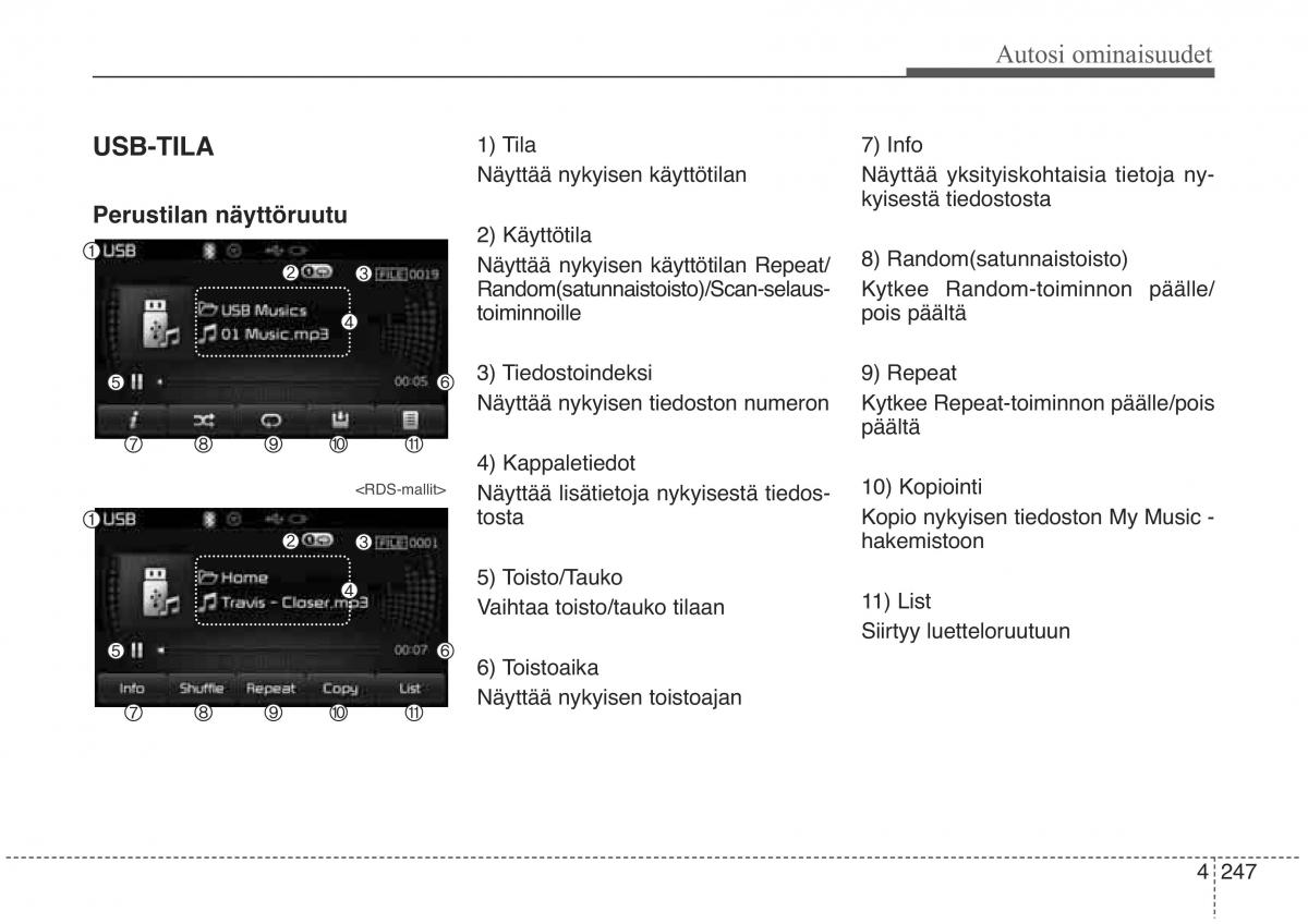 KIA Sorento II 2 omistajan kasikirja / page 340