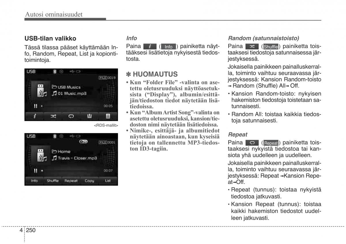 KIA Sorento II 2 omistajan kasikirja / page 343