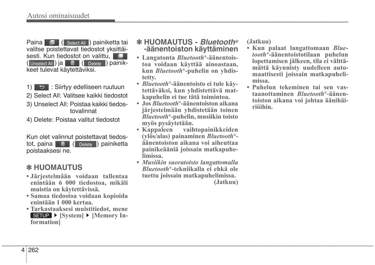 KIA Sorento II 2 omistajan kasikirja / page 355