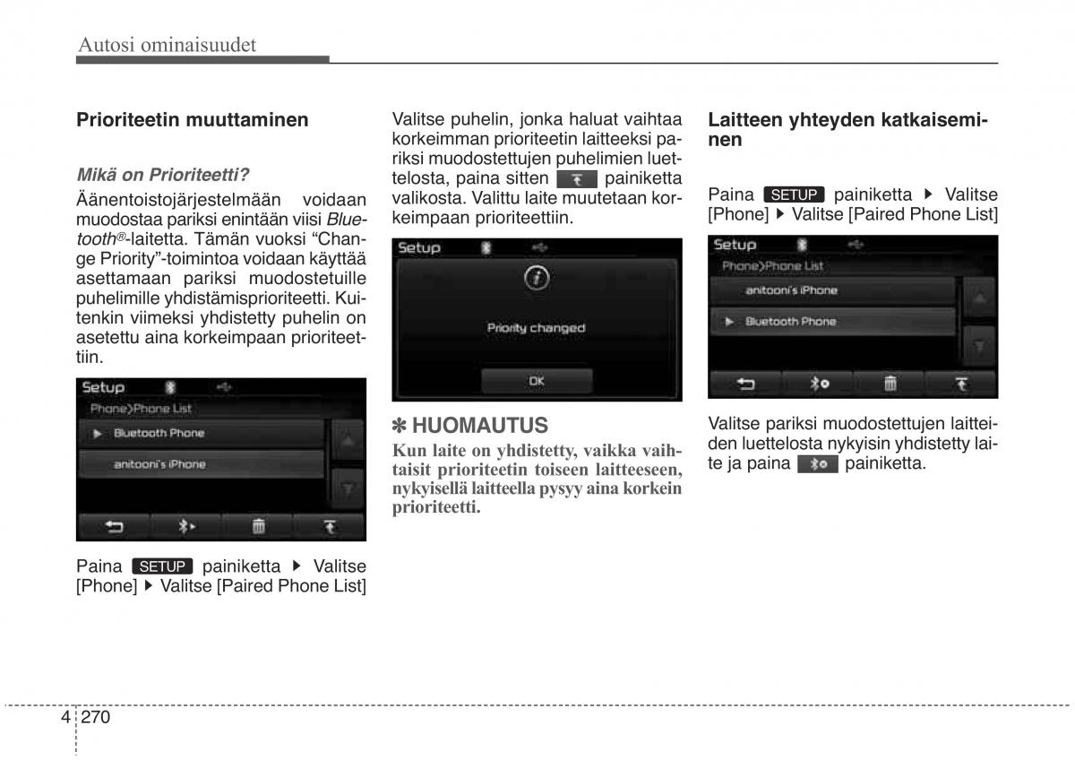 KIA Sorento II 2 omistajan kasikirja / page 363