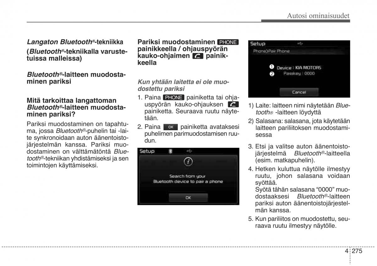 KIA Sorento II 2 omistajan kasikirja / page 368