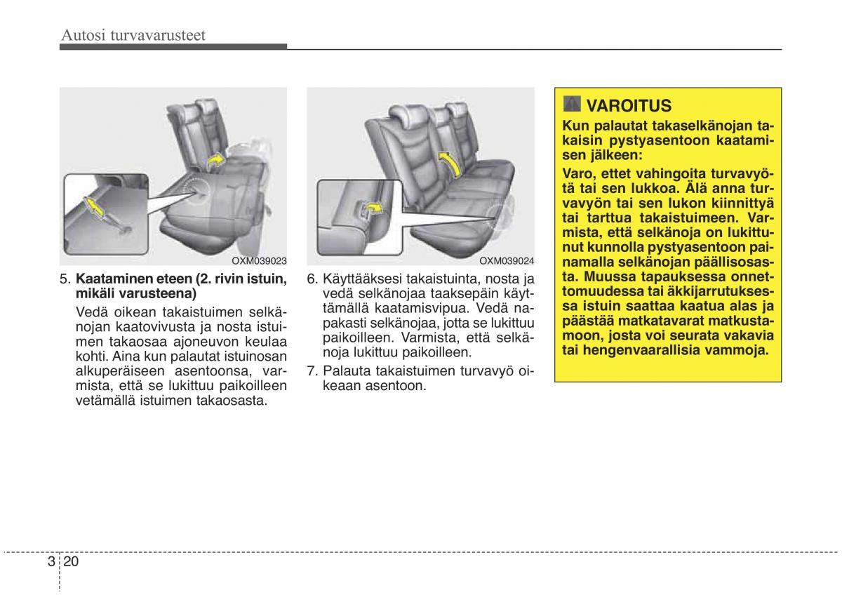 KIA Sorento II 2 omistajan kasikirja / page 37