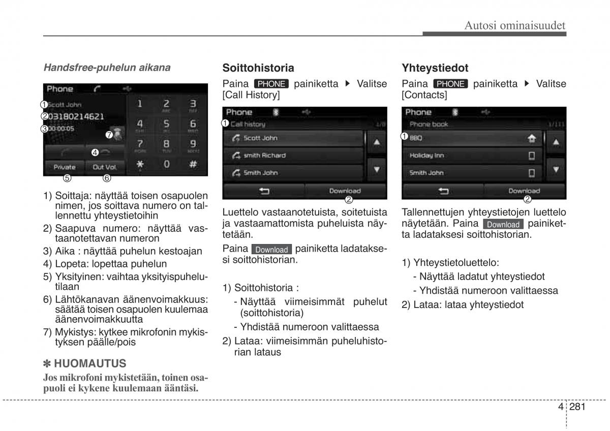 KIA Sorento II 2 omistajan kasikirja / page 374