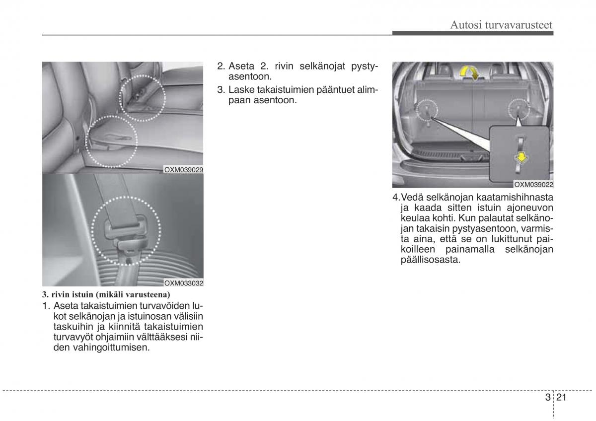 KIA Sorento II 2 omistajan kasikirja / page 38