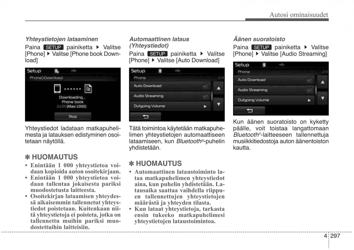 KIA Sorento II 2 omistajan kasikirja / page 390