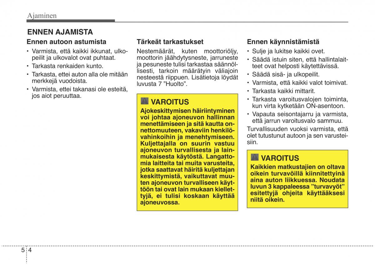 KIA Sorento II 2 omistajan kasikirja / page 397