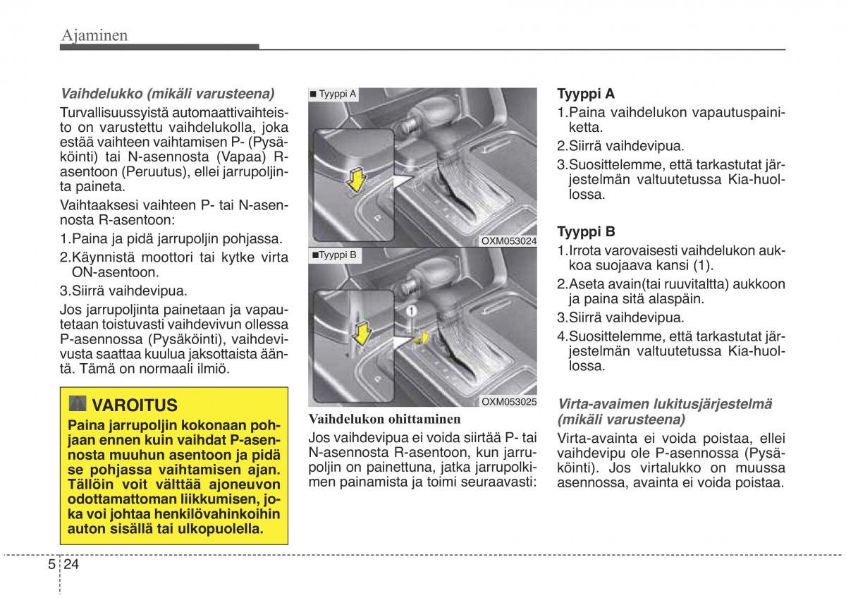 KIA Sorento II 2 omistajan kasikirja / page 417