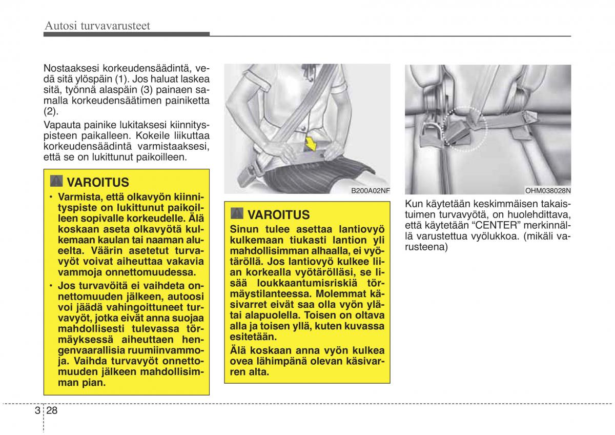 KIA Sorento II 2 omistajan kasikirja / page 45