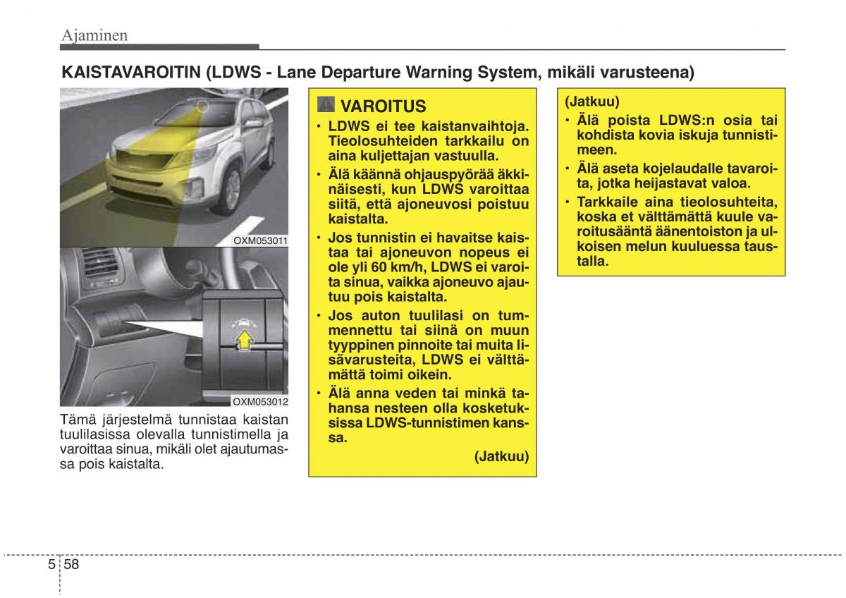 KIA Sorento II 2 omistajan kasikirja / page 451