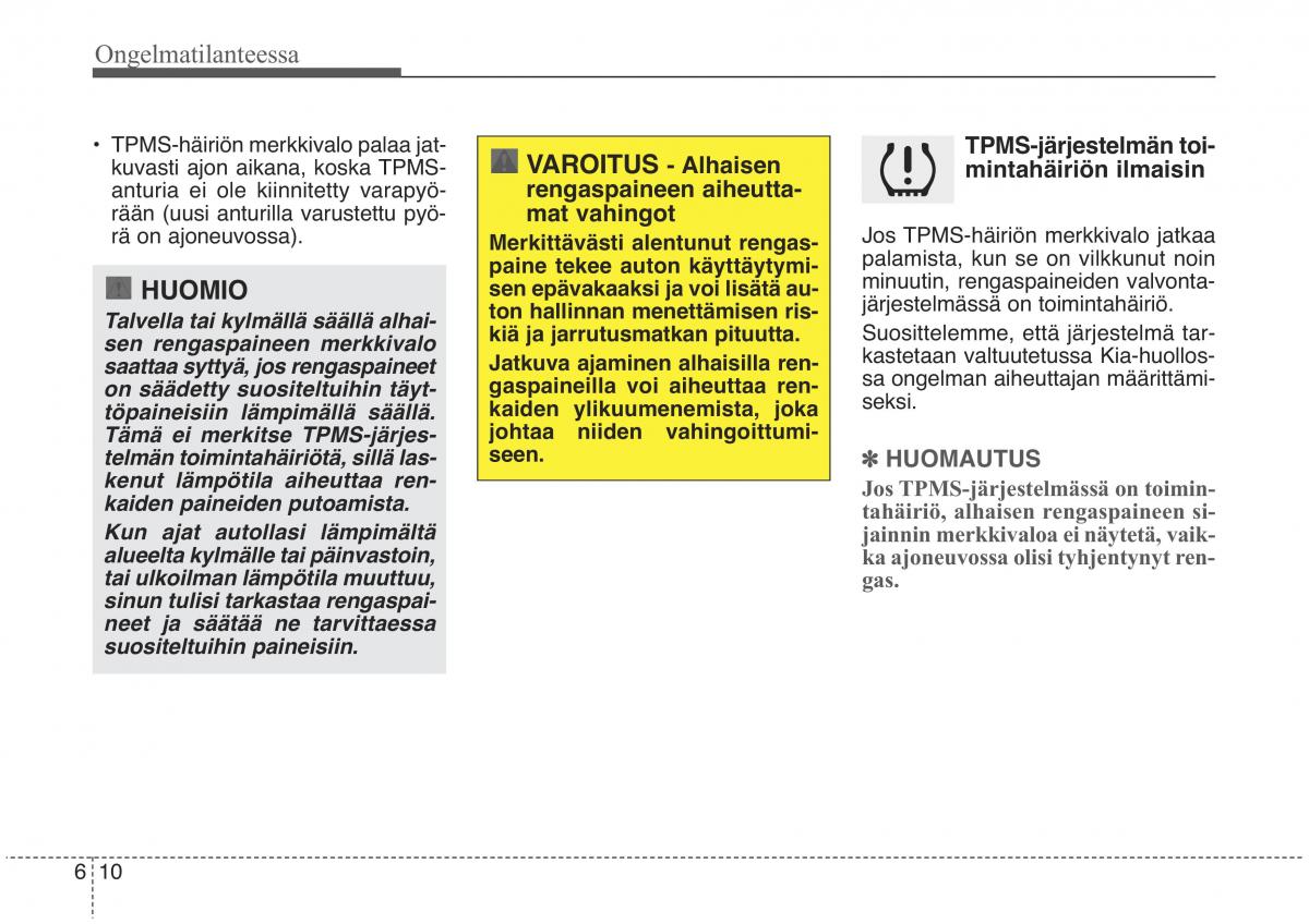 KIA Sorento II 2 omistajan kasikirja / page 493