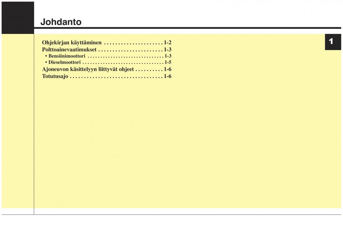 KIA Sorento II 2 omistajan kasikirja / page 5