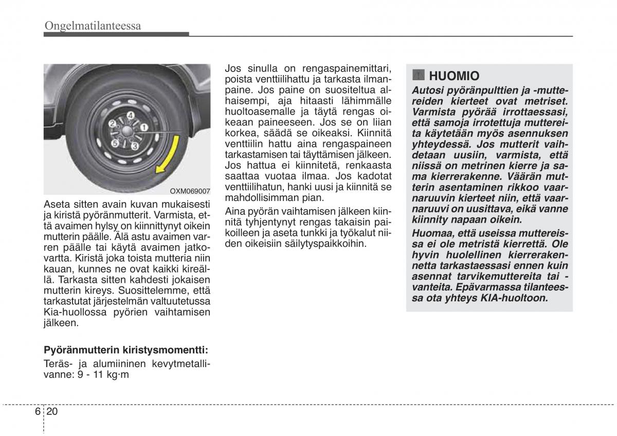 KIA Sorento II 2 omistajan kasikirja / page 503