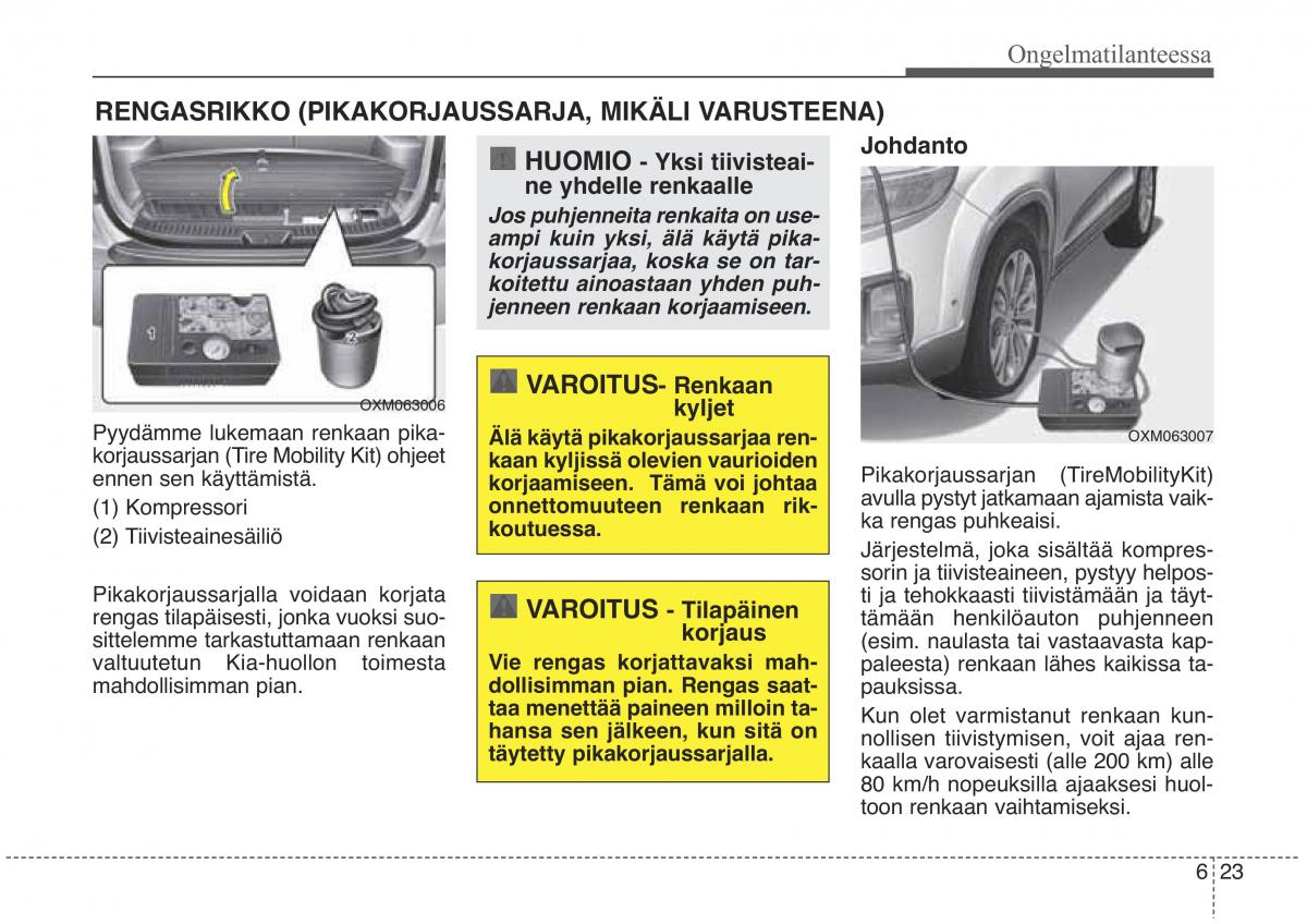 KIA Sorento II 2 omistajan kasikirja / page 506