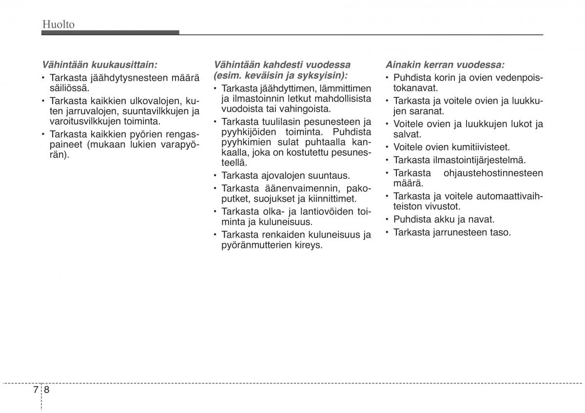 KIA Sorento II 2 omistajan kasikirja / page 525